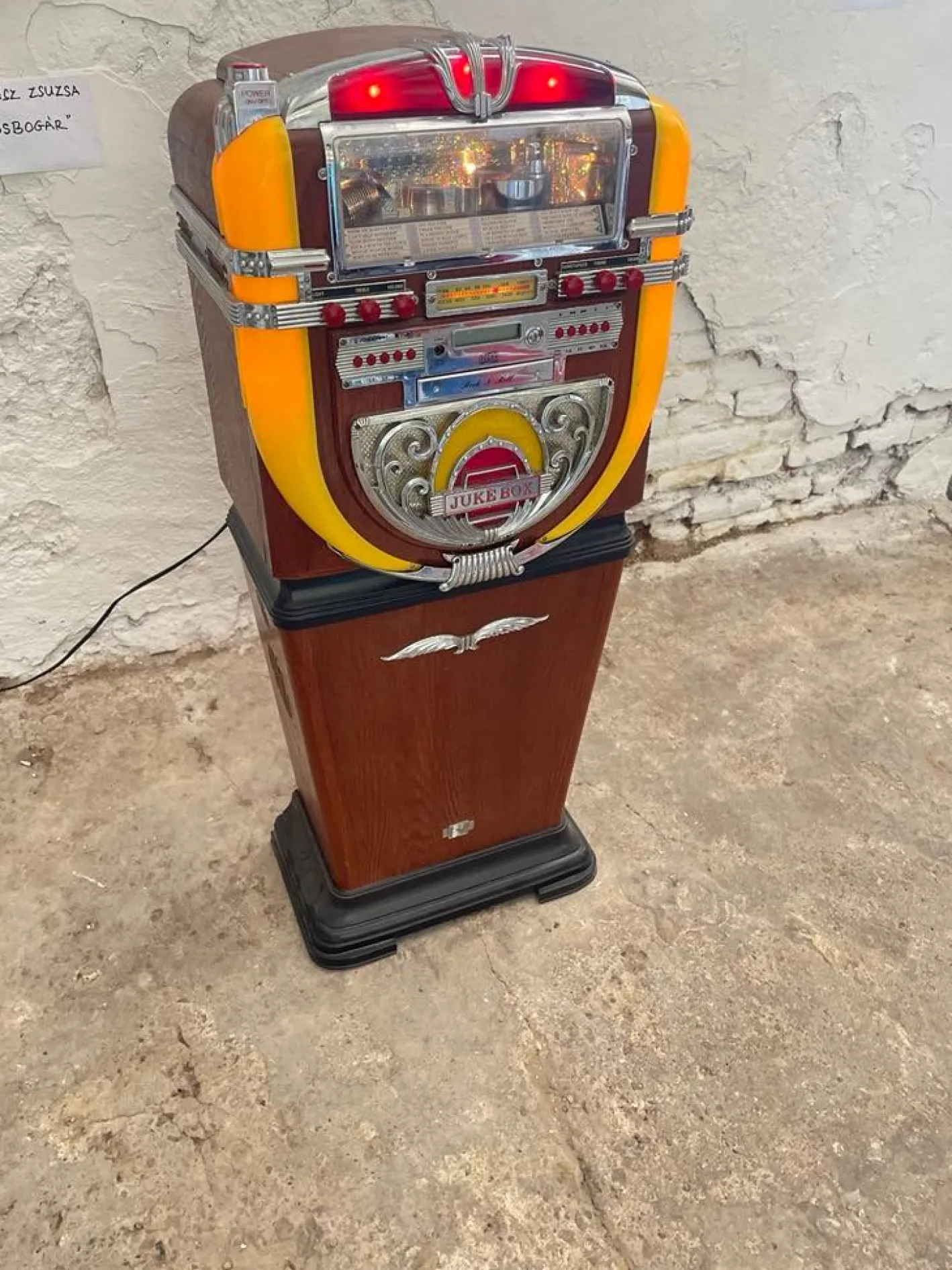 Vintage CD-Radio im Jukebox-Stil von Polyconcept, 1997