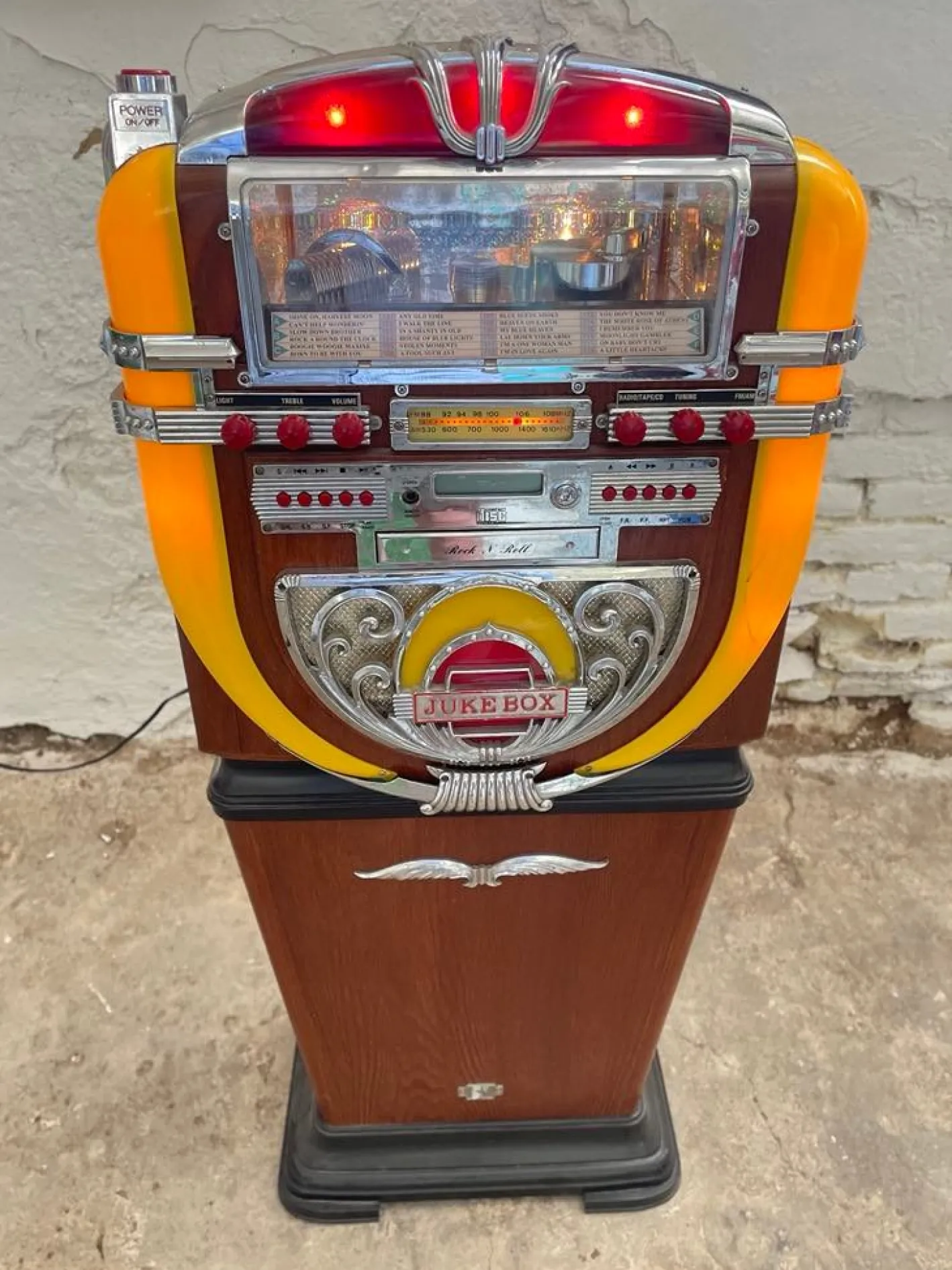 Vintage CD-Radio im Jukebox-Stil von Polyconcept, 1997