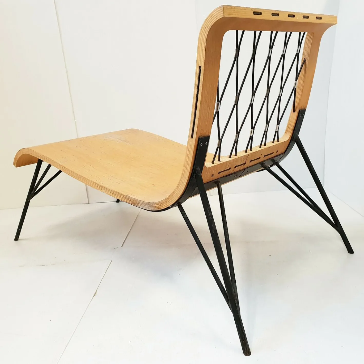 Vintage Chaiselongue von Jean Prouvé & Jules Leleu, 1950er