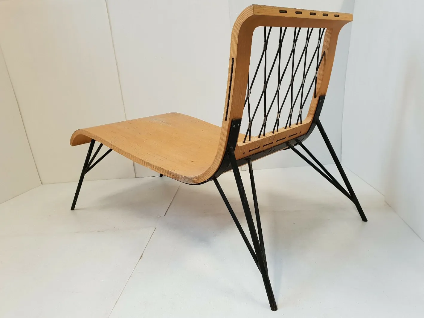 Vintage Chaiselongue von Jean Prouvé & Jules Leleu, 1950er