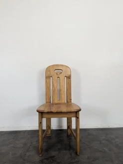 Vintage Chalet Stühle aus Pinienholz, 1980er, 4er Set