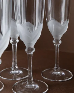 Vintage Champagnergläser aus Kristallglas von JG Durand, 1970er, 6er Set