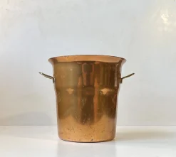 Vintage Champagnerkühler aus Kupfer & Messing von Spring Culinox, Schweiz, 1970er