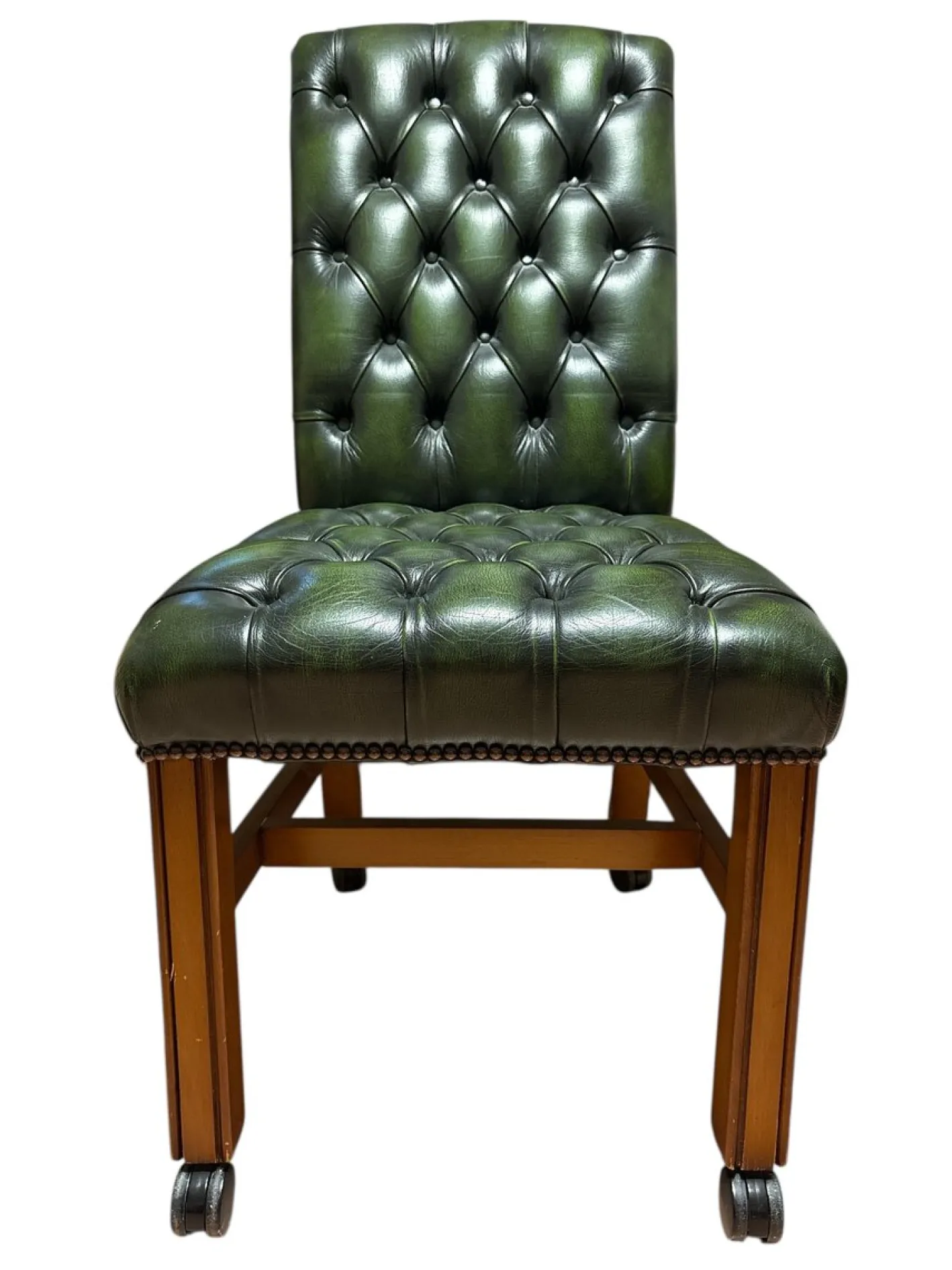 Vintage Chesterfield-Stil Bürostuhl mit Rollen