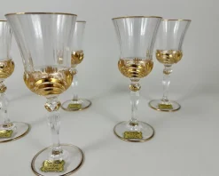 Vintage Cristal De Paris Weingläser aus Kristallglas, 1980er, 6 . Set