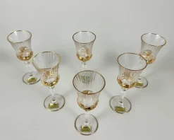 Vintage Cristal De Paris Weingläser aus Kristallglas, 1980er, 6 . Set