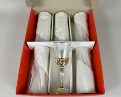 Vintage Cristal De Paris Weingläser aus Kristallglas, 1980er, 6 . Set