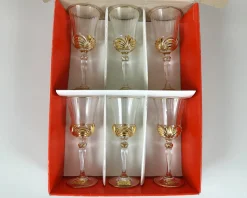 Vintage Cristal De Paris Weingläser aus Kristallglas, 1980er, 6 . Set