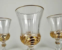 Vintage Cristal De Paris Weingläser aus Kristallglas, 1980er, 6 . Set