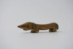 Vintage Dachshund Flaschenöffner aus Messing von Walter Bosse für Herta Baller, 1950er