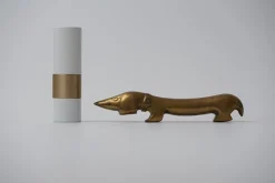 Vintage Dachshund Flaschenöffner aus Messing von Walter Bosse für Herta Baller, 1950er