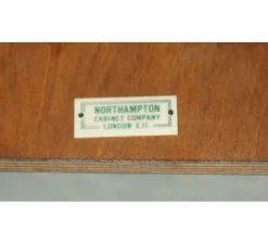 Vintage Demi Lune Tisch von Northampton Cabinet Company