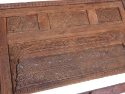 Vintage Doppelbett aus Zedernholz, Swat-Tal, Pakistan
