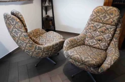 Vintage Drehstühle mit Hoher Rückenlehne von Up Závody, 1960er, 2er Set