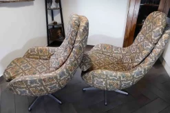 Vintage Drehstühle mit Hoher Rückenlehne von Up Závody, 1960er, 2er Set