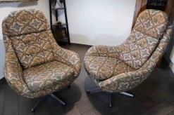 Vintage Drehstühle mit Hoher Rückenlehne von Up Závody, 1960er, 2er Set