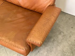 Vintage DS-31 Drei-Sitzer Sofa aus Cognacfarbenem Leder von de Sede, 1970er