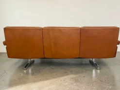 Vintage DS-31 Drei-Sitzer Sofa aus Cognacfarbenem Leder von de Sede, 1970er