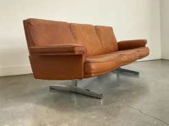 Vintage DS-31 Drei-Sitzer Sofa aus Cognacfarbenem Leder von de Sede, 1970er
