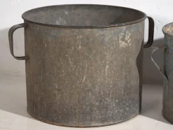 Vintage Eimer aus Metall, 1920, 3er Set