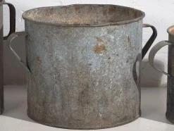 Vintage Eimer aus Metall, 1920, 3er Set