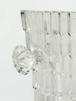 Vintage Eiskübel aus Geformtem Glas, 1960er