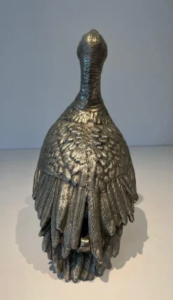 Vintage Enten aus versilberter Bronze, 1970er, 3er Set