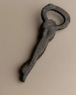 Vintage Flaschenöffner aus Messing mit Seil & Knoten, 1960er
