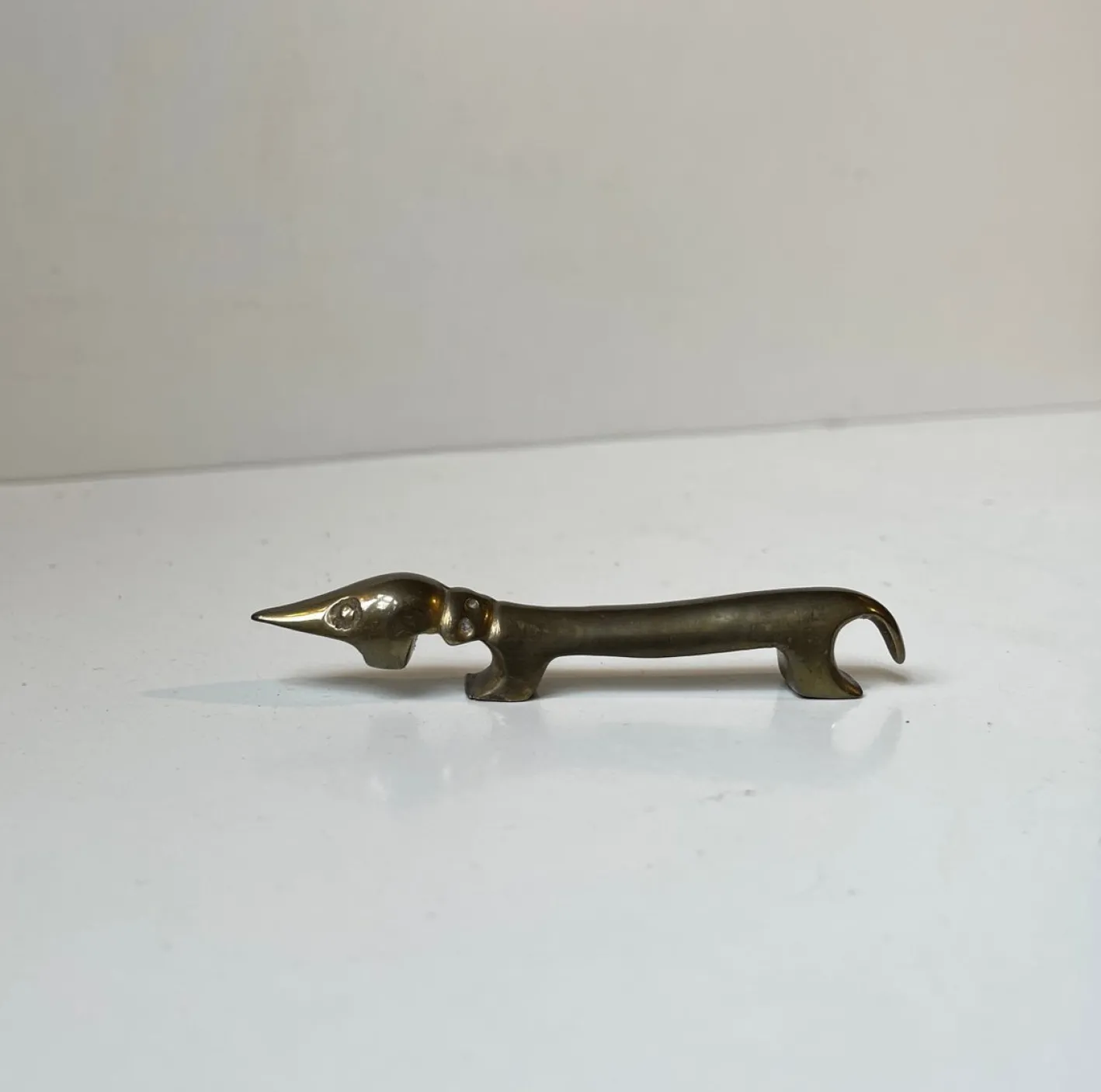 Vintage Flaschenöffner aus Messing von Bosse, 1950er