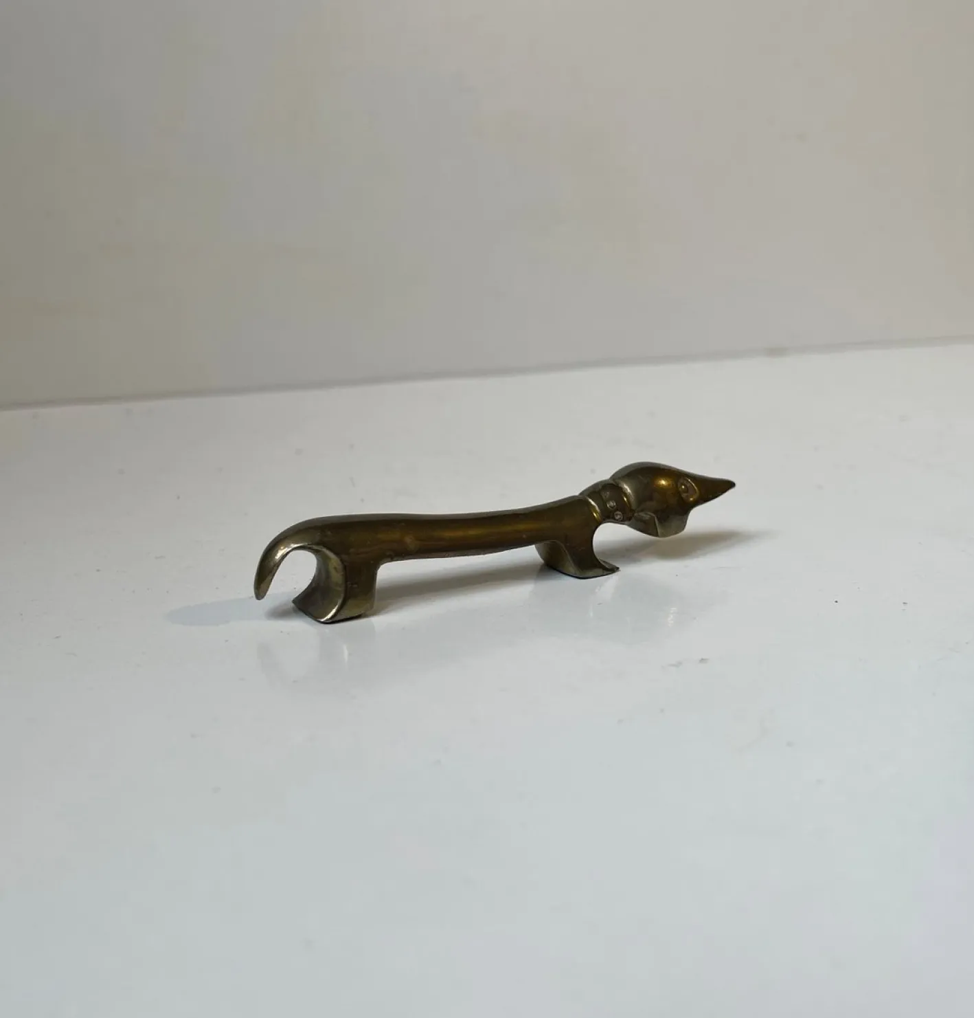 Vintage Flaschenöffner aus Messing von Bosse, 1950er