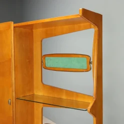 Vintage Flurschrank mit Konsole aus Glas, 1950er