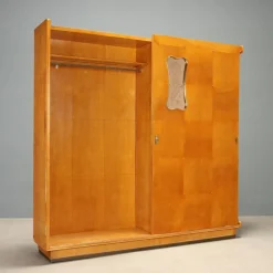 Vintage Flurschrank mit Konsole aus Glas, 1950er