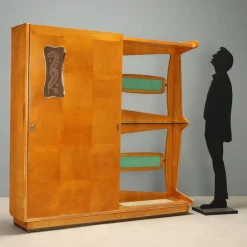 Vintage Flurschrank mit Konsole aus Glas, 1950er