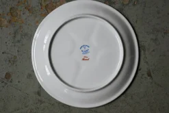 Vintage Fondue Set aus Pariser Porzellan, 1970er, 7er Set