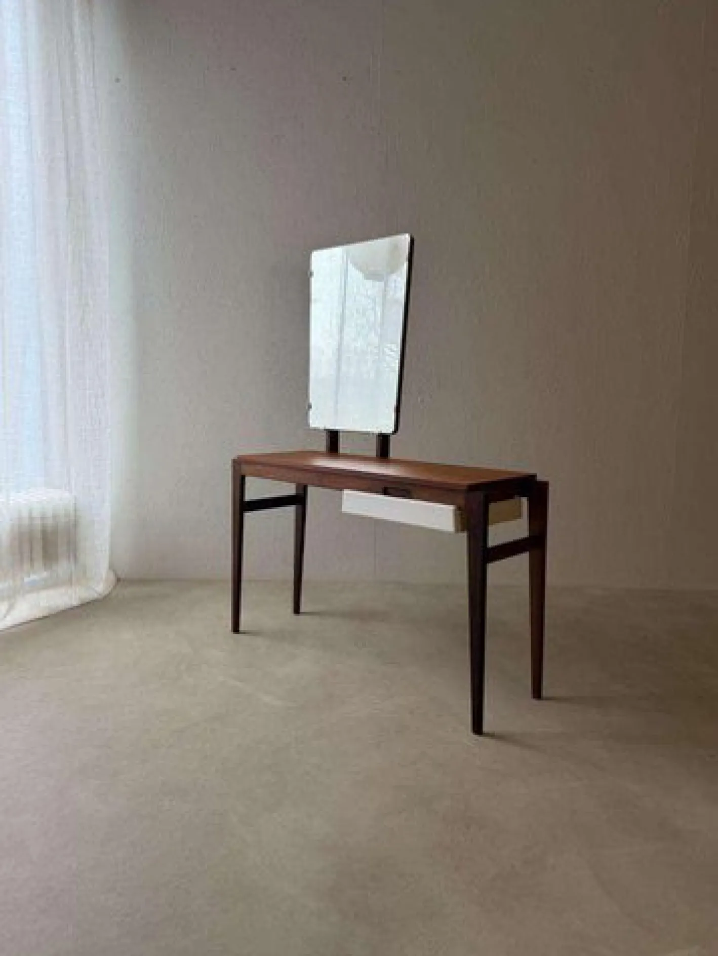 Vintage Frisiertisch aus Mahagoni & Teak, 1960er