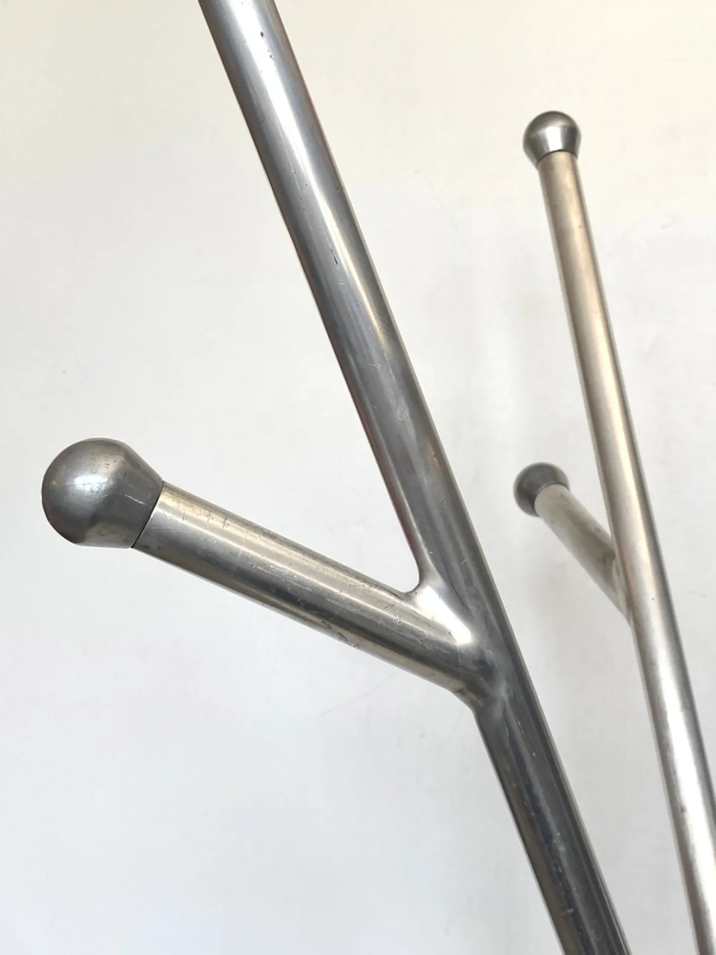 Vintage Garderobe aus Aluminium von Reggio Emilia, Italien, 1970er
