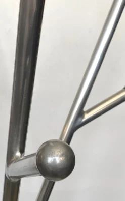 Vintage Garderobe aus Aluminium von Reggio Emilia, Italien, 1970er