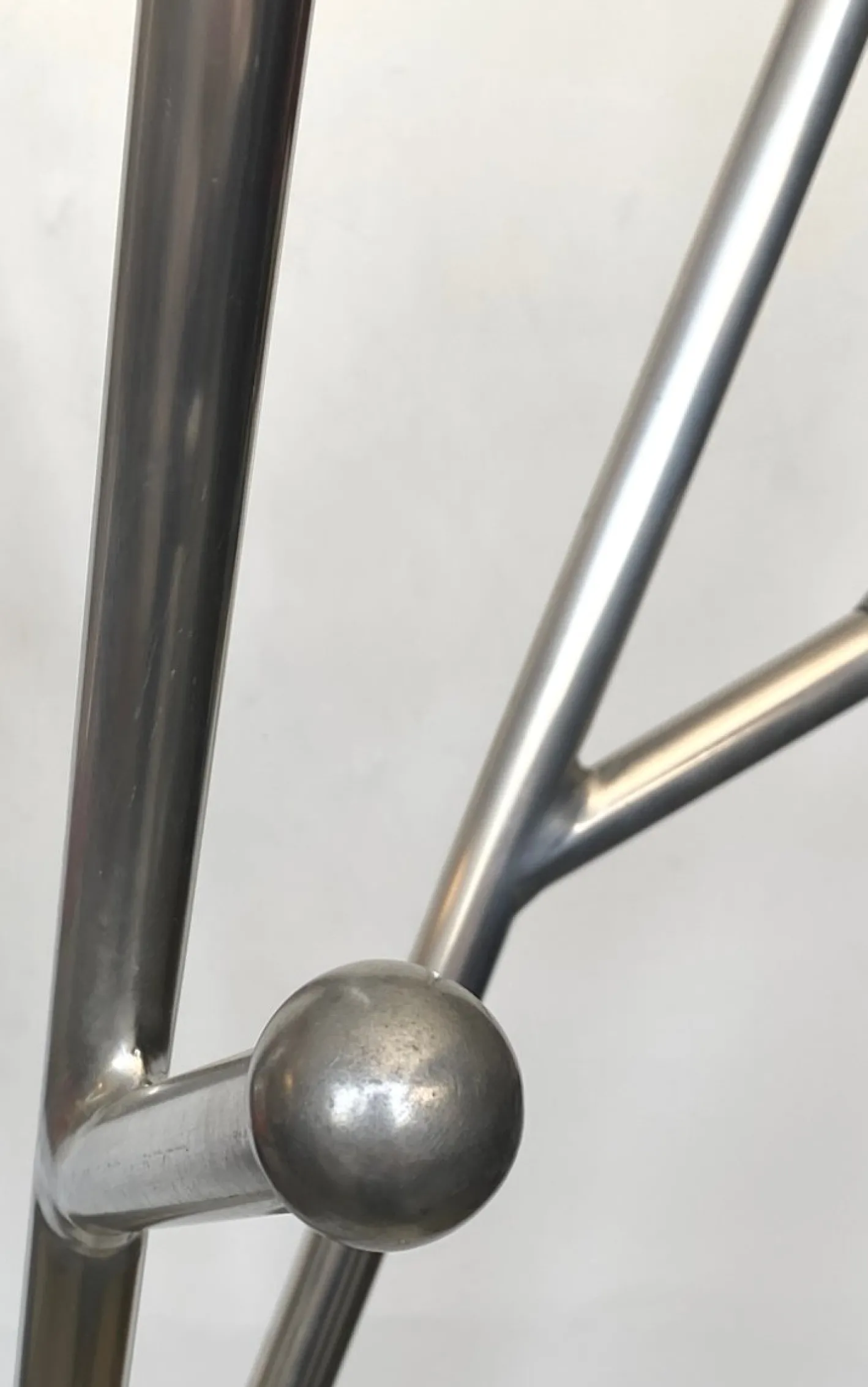 Vintage Garderobe aus Aluminium von Reggio Emilia, Italien, 1970er