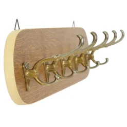 Vintage Garderobe aus Holzfurnier, 1950er