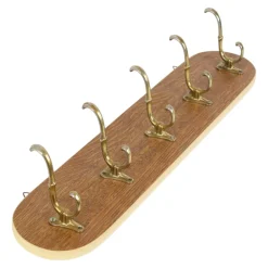 Vintage Garderobe aus Holzfurnier, 1950er