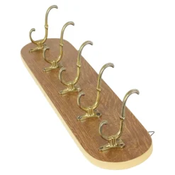 Vintage Garderobe aus Holzfurnier, 1950er