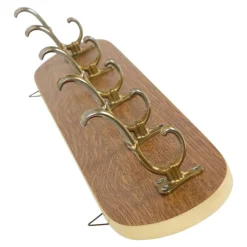 Vintage Garderobe aus Holzfurnier, 1950er