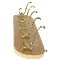 Vintage Garderobe aus Holzfurnier, 1950er