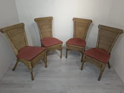 Vintage Gartenstuhl aus Rattan, 1960er