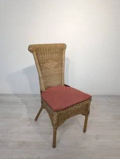 Vintage Gartenstuhl aus Rattan, 1960er
