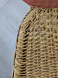 Vintage Gartenstuhl aus Rattan, 1960er