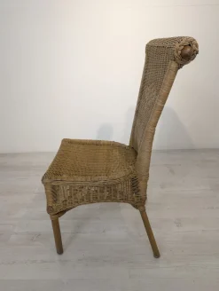Vintage Gartenstuhl aus Rattan, 1960er