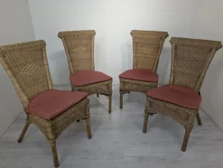 Vintage Gartenstuhl aus Rattan, 1960er