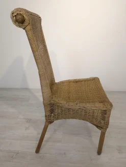 Vintage Gartenstuhl aus Rattan, 1960er