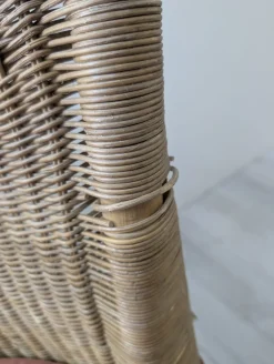 Vintage Gartenstuhl aus Rattan, 1960er